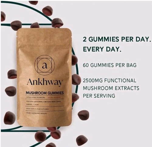 Ankhway mushroom gummies - gummies, 10