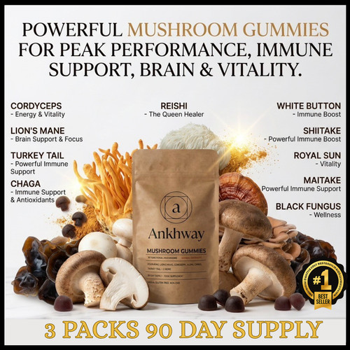 Ankhway mushroom gummies - mushroom,
